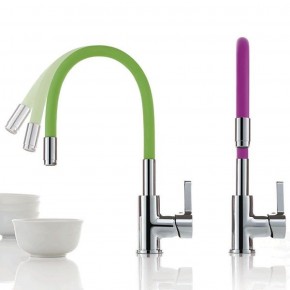 Смеситель для кухни с силиконовым изливом A9890M (Синий) в Екатеринбурге - ok-mebel.com | фото 3