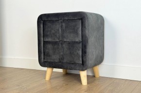 СОФИ 3 Тумба прикроватная (велюр) грей алькантара в Екатеринбурге - ok-mebel.com | фото