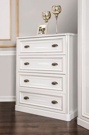 Спальня Натали 6-ти ств (белый глянец/экокожа) в Екатеринбурге - ok-mebel.com | фото 4