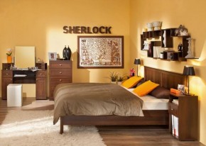 Спальня Шерлок орех шоколадный орех шоколадный в Екатеринбурге - ok-mebel.com | фото 1