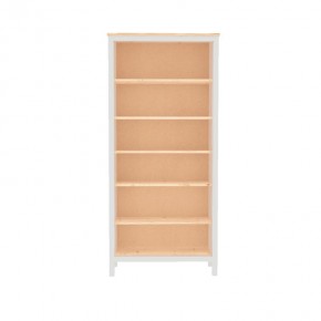 Стеллаж Ф-156.11 высокий из массива сосны, цвет белый/натуральный в Екатеринбурге - ok-mebel.com | фото 2