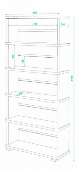 Стеллаж СБ-25/5 в Екатеринбурге - ok-mebel.com | фото 1