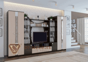 Стенка Гамма 15 (венге) в Екатеринбурге - ok-mebel.com | фото 1