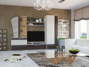 Стенка Глория (6-565) Рамух белый/Венге в Екатеринбурге - ok-mebel.com | фото 1