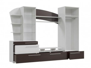 Стенка Глория (6-565) Рамух белый/Венге в Екатеринбурге - ok-mebel.com | фото 2