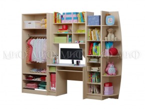 ЮНИОР-2 Стенка Лофт ЛДСП (Бетон светлый/белый) в Екатеринбурге - ok-mebel.com | фото 2