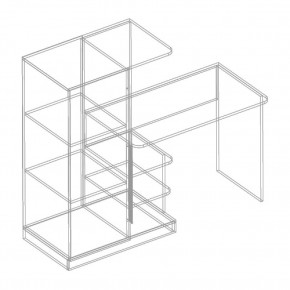 СТИЛ Стол письменный с пеналом (левое исполнение) в Екатеринбурге - ok-mebel.com | фото 2