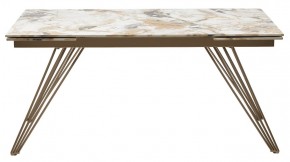 Стол ACERRA NEW 160 GLOSS GRAND JADE SOLID CERAMIC/ каркас цвета шампань, ®DISAUR в Екатеринбурге - ok-mebel.com | фото 12