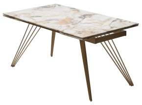 Стол ACERRA NEW 160 GLOSS GRAND JADE SOLID CERAMIC/ каркас цвета шампань, ®DISAUR в Екатеринбурге - ok-mebel.com | фото 14