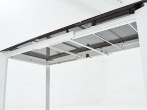 Стол CORNER 120 HIGH GLOSS STATUARIO керамика, стекло/ белый каркас, ®DISAUR в Екатеринбурге - ok-mebel.com | фото 7