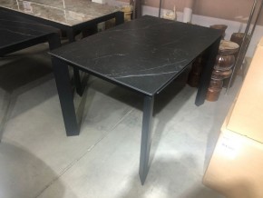 Стол CORNER 120 MATT BLACK MARBLE SOLID CERAMIC / BLACK, ®DISAUR в Екатеринбурге - ok-mebel.com | фото 2