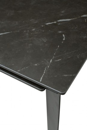 Стол CREMONA 140 KL-116 Черный мрамор матовый, итальянская керамика/ черный каркас, ®DISAUR в Екатеринбурге - ok-mebel.com | фото 11