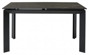 Стол CREMONA 140 KL-116 Черный мрамор матовый, итальянская керамика/ черный каркас, ®DISAUR в Екатеринбурге - ok-mebel.com | фото 2
