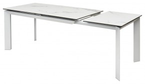 Стол CREMONA 140 MATTE STATUARIO Белый мрамор матовый, керамика/ белый каркас, ®DISAUR в Екатеринбурге - ok-mebel.com | фото 6