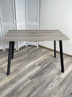 Стол ФИН 120 Дуб Шерман серый/ черный каркас М-City в Екатеринбурге - ok-mebel.com | фото 3