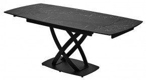 Стол FOGGIA 140 KL-116 Черный мрамор матовый, итальянская керамика/ черный каркас, ®DISAUR в Екатеринбурге - ok-mebel.com | фото 10