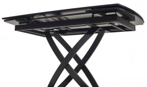 Стол FOGGIA 140 KL-116 Черный мрамор матовый, итальянская керамика/ черный каркас, ®DISAUR в Екатеринбурге - ok-mebel.com | фото 6