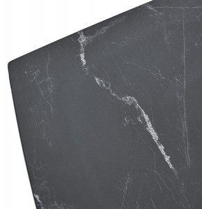 Стол FOGGIA 140 KL-116 Черный мрамор матовый, итальянская керамика/ черный каркас, ®DISAUR в Екатеринбурге - ok-mebel.com | фото 7