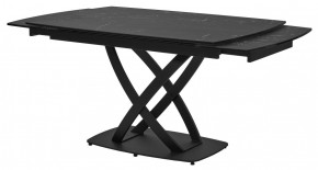 Стол FOGGIA 140 KL-116 Черный мрамор матовый, итальянская керамика/ черный каркас, ®DISAUR в Екатеринбурге - ok-mebel.com | фото 8