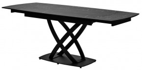 Стол FOGGIA 140 KL-116 Черный мрамор матовый, итальянская керамика/ черный каркас, ®DISAUR в Екатеринбурге - ok-mebel.com | фото 9