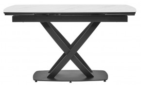 Стол FOGGIA 140 KL-99 Белый мрамор матовый, итальянская керамика/ черный каркас, ®DISAUR в Екатеринбурге - ok-mebel.com | фото 10