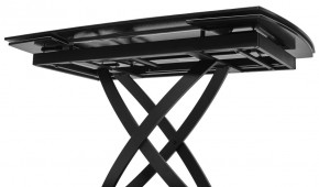 Стол FOGGIA 140 KL-99 Белый мрамор матовый, итальянская керамика/ черный каркас, ®DISAUR в Екатеринбурге - ok-mebel.com | фото 5