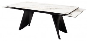 Стол IVAR 180 MARBLES KL-188 Контрастный мрамор, итальянская керамика, ®DISAUR в Екатеринбурге - ok-mebel.com | фото 7