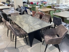 Стол IVAR 180 MARBLES KL-80 Серый мрамор, итальянская керамика, ®DISAUR в Екатеринбурге - ok-mebel.com | фото 11