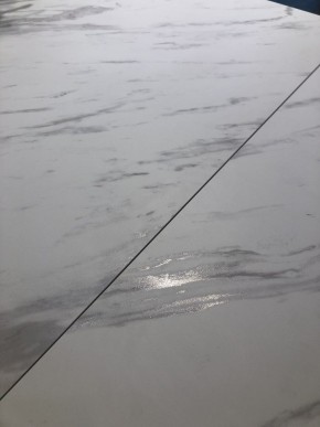 Стол IVAR 180 MARBLES KL-99 Белый мрамор, итальянская керамика/серый, ®DISAUR в Екатеринбурге - ok-mebel.com | фото 2