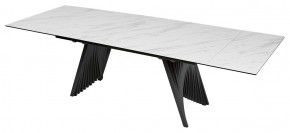 Стол IVAR 180 MARBLES KL-99 Белый мрамор, итальянская керамика/серый, ®DISAUR в Екатеринбурге - ok-mebel.com | фото 9