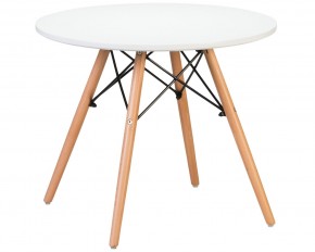 Стол журнальный DOBRIN SHELLEY, ножки светлый бук, цвет белый в Екатеринбурге - ok-mebel.com | фото 1