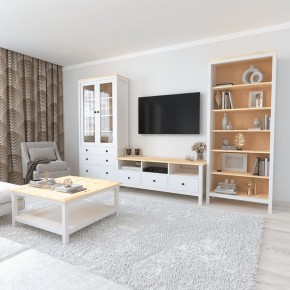 Стол журнальный Ф-156.07 90х90 из массива сосны, цвет белый в Екатеринбурге - ok-mebel.com | фото 2