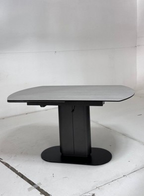 Стол KAI 140 TL-58 поворотная система раскладки, испанская керамика / Темно-серый / Черный, ®DISAUR в Екатеринбурге - ok-mebel.com | фото 3