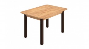 Стол ЛДСП (опоры черные) дуб вотан в Екатеринбурге - ok-mebel.com | фото