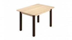 Стол ЛДСП (опоры черные) ясень шимо светлый в Екатеринбурге - ok-mebel.com | фото