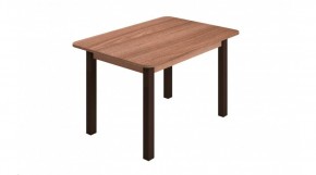 Стол ЛДСП (опоры черные) ясень шимо темный в Екатеринбурге - ok-mebel.com | фото