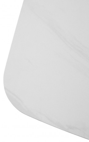 Стол MATERA 160 MARBLES KL-99 Белый мрамор матовый, итальянская керамика/ черный каркас, ®DISAUR в Екатеринбурге - ok-mebel.com | фото 6