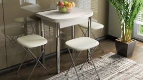 Стол обеденный с хромированными ножками «Лион (мини)» - СМ-204.01.2 в Екатеринбурге - ok-mebel.com | фото 6