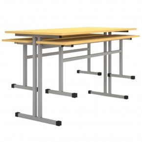 Стол обеденный с креплениями для скамьи "Лицей" (Лц.СТШС-4) в Екатеринбурге - ok-mebel.com | фото 3