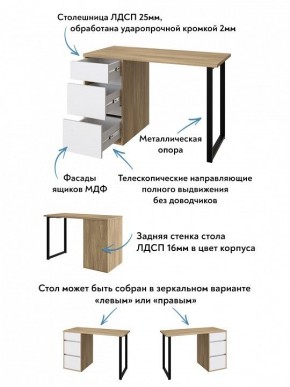 Стол письменный Эконом стандарт С-401 в Екатеринбурге - ok-mebel.com | фото 6
