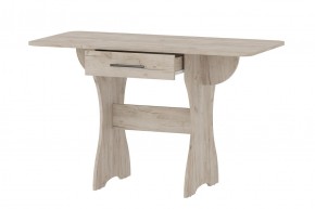 Стол раскладной с ящиком (Дуб Крафт Серый) в Екатеринбурге - ok-mebel.com | фото 1
