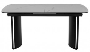 Стол RASMUS 160 TL-45 Белый мрамор, испанская керамика / черный каркас, ®DISAUR в Екатеринбурге - ok-mebel.com | фото 13