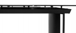 Стол RASMUS 160 TL-45 Белый мрамор, испанская керамика / черный каркас, ®DISAUR в Екатеринбурге - ok-mebel.com | фото 8