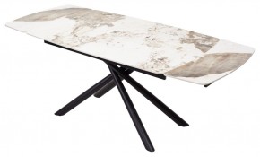 Стол RIVOLI 140 GLOSS LUXURY PANDORA SOLID CERAMIC / BLACK, ®DISAUR в Екатеринбурге - ok-mebel.com | фото 2