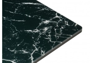 Стол стеклянный Иматра мрамор черный / черная шагрень / камень в Екатеринбурге - ok-mebel.com | фото 4