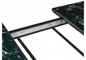 Стол стеклянный Иматра мрамор черный / черная шагрень / камень в Екатеринбурге - ok-mebel.com | фото 5