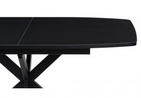 Стол стеклянный Тамаса 120(150)х70х76 черный в Екатеринбурге - ok-mebel.com | фото 1