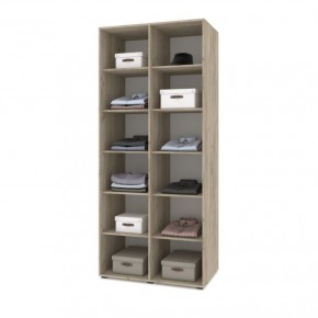 СТОУН С23 Шкаф 2-х створчатый (серый дуб/белый) в Екатеринбурге - ok-mebel.com | фото 3