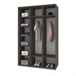 СТОУН С31 Шкаф 3-х створчатый (камень темный/ирландский дуб) в Екатеринбурге - ok-mebel.com | фото 3