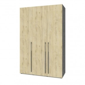 СТОУН С31 Шкаф 3-х створчатый с ящиками (камень темный/ирландский дуб) в Екатеринбурге - ok-mebel.com | фото